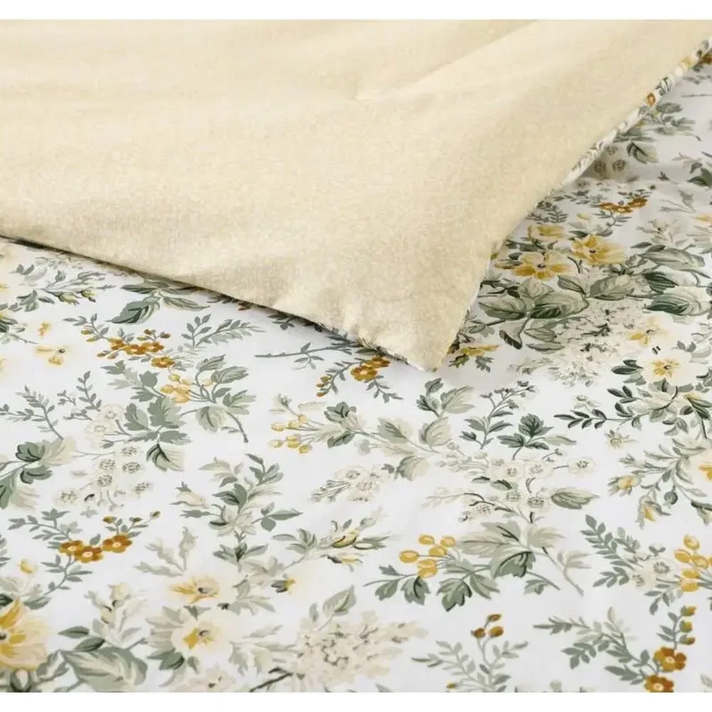 Laura Ashley Country Meadow 100% Cotton Twin Comforter Twin Floral NIP